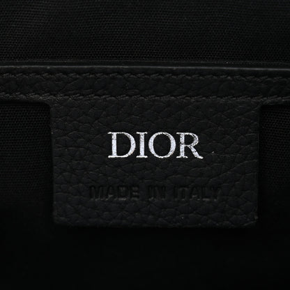 Christian Dior Grained Calfskin Oblique Mini Saddle Messenger Black 6 of 11