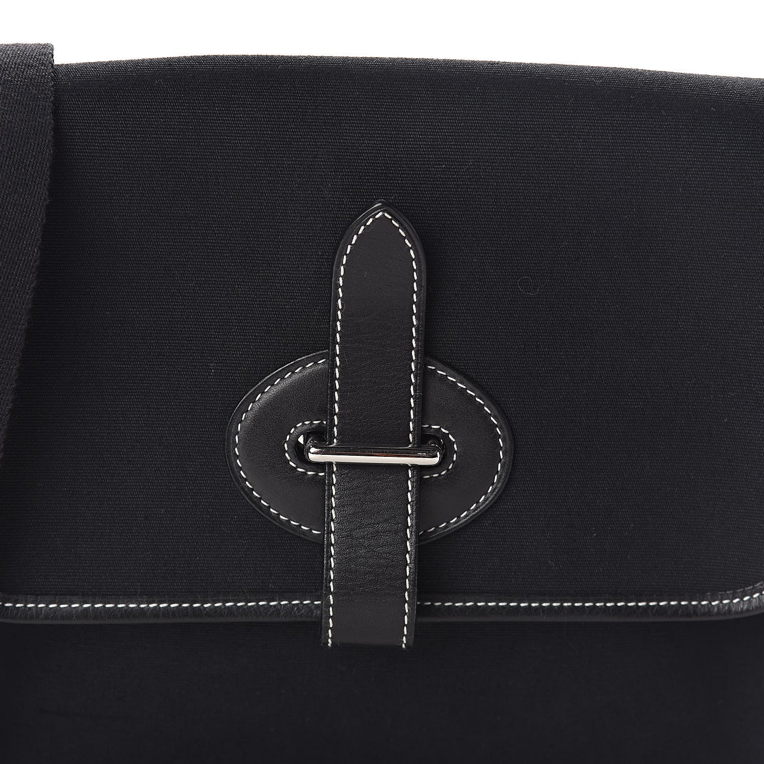 Hermes Toile Officier Mini Buenaventura Messenger Black 7 of 10