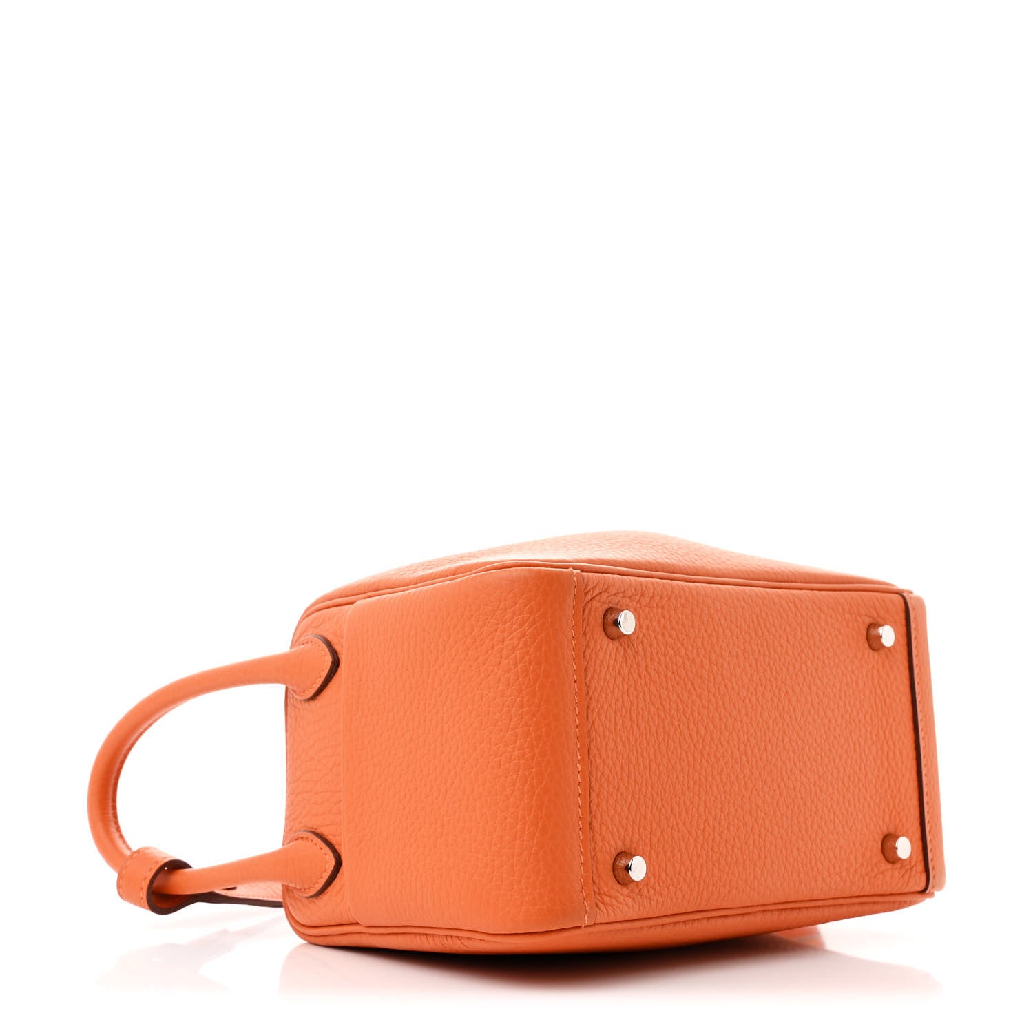 Hermes Taurillon Clemence Mini Lindy 20 Feu 4 of 10