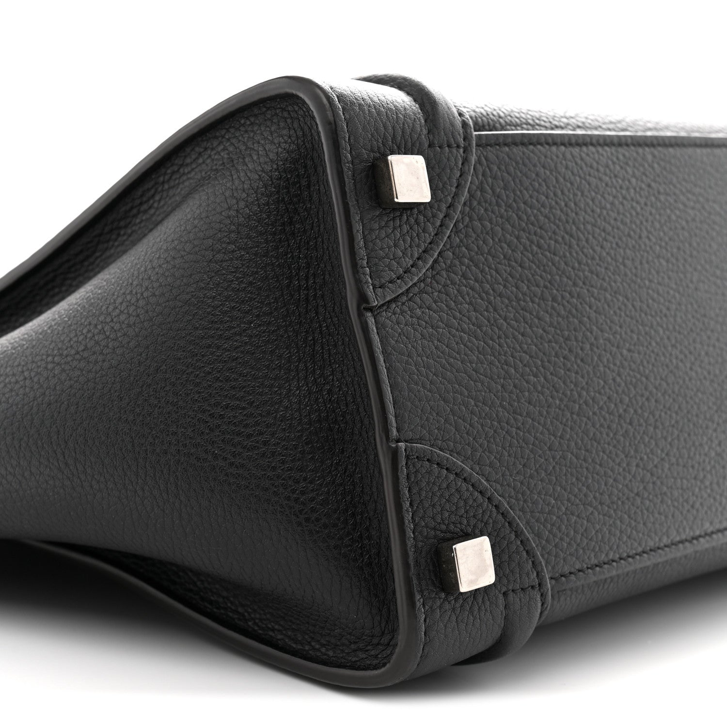 Celine Drummed Calfskin Micro Luggage Black 8 of 10