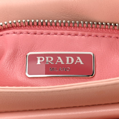 Prada Nappa Gaufre Chain Shoulder Bag Pesca 7 of 15