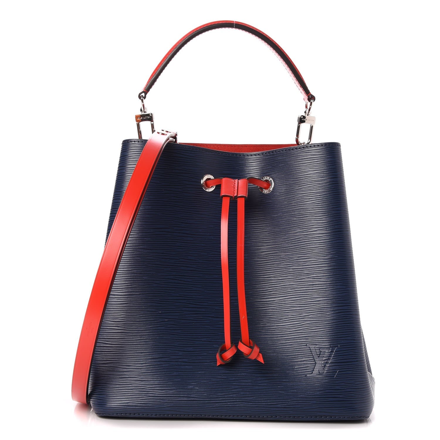 Louis Vuitton Epi Neonoe Indigo Coquelicot 1 of 12
