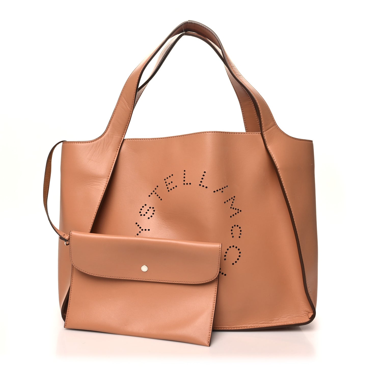 Eco Alter Nappa East West Perforated Tote Camel