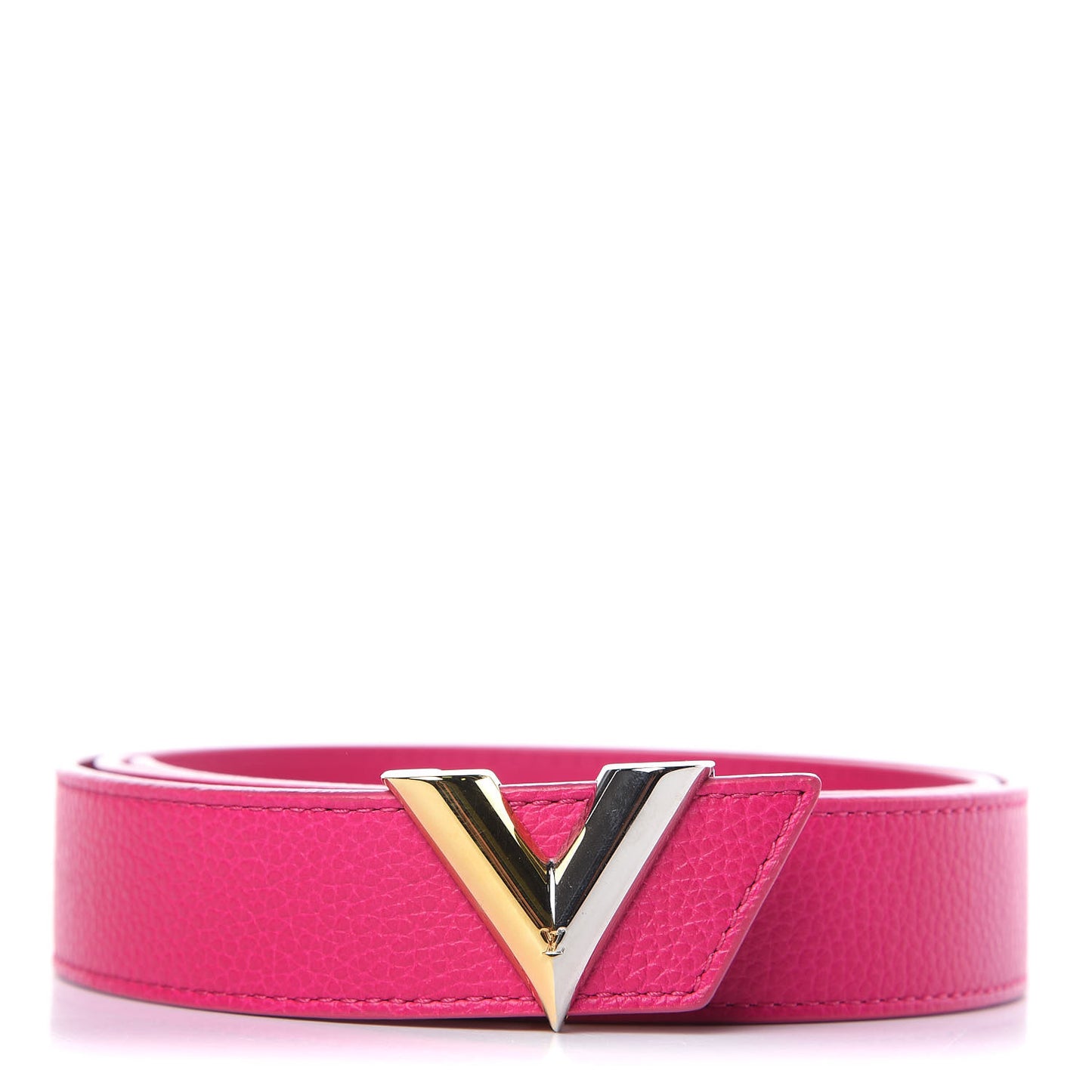 Taurillon Calfskin Essential V 30mm Belt 85 34 Fuchsia