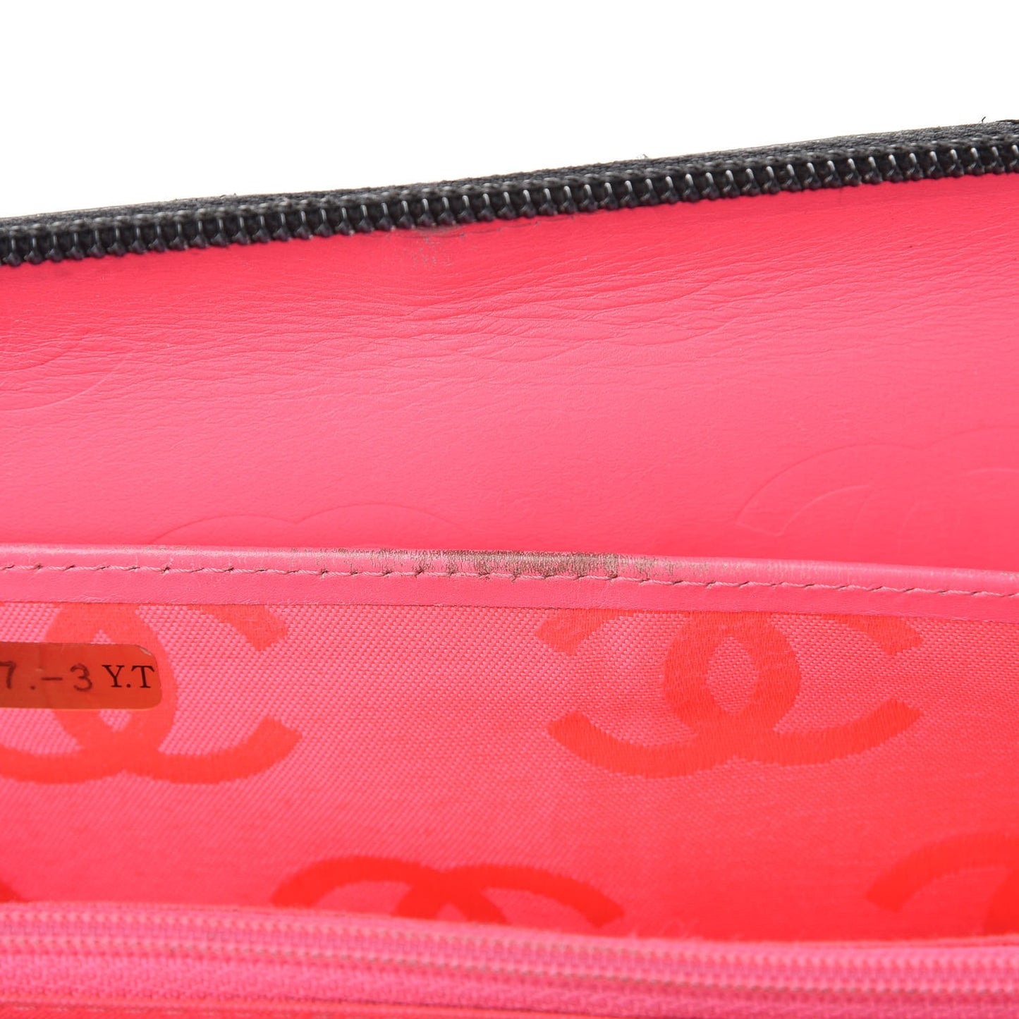 Cambon Zip Around Organizer Wallet Black White