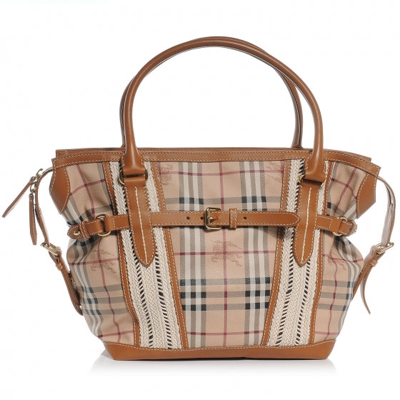 Burberry Haymarket Check Rope Medium Montgomery Tote 1 of 10