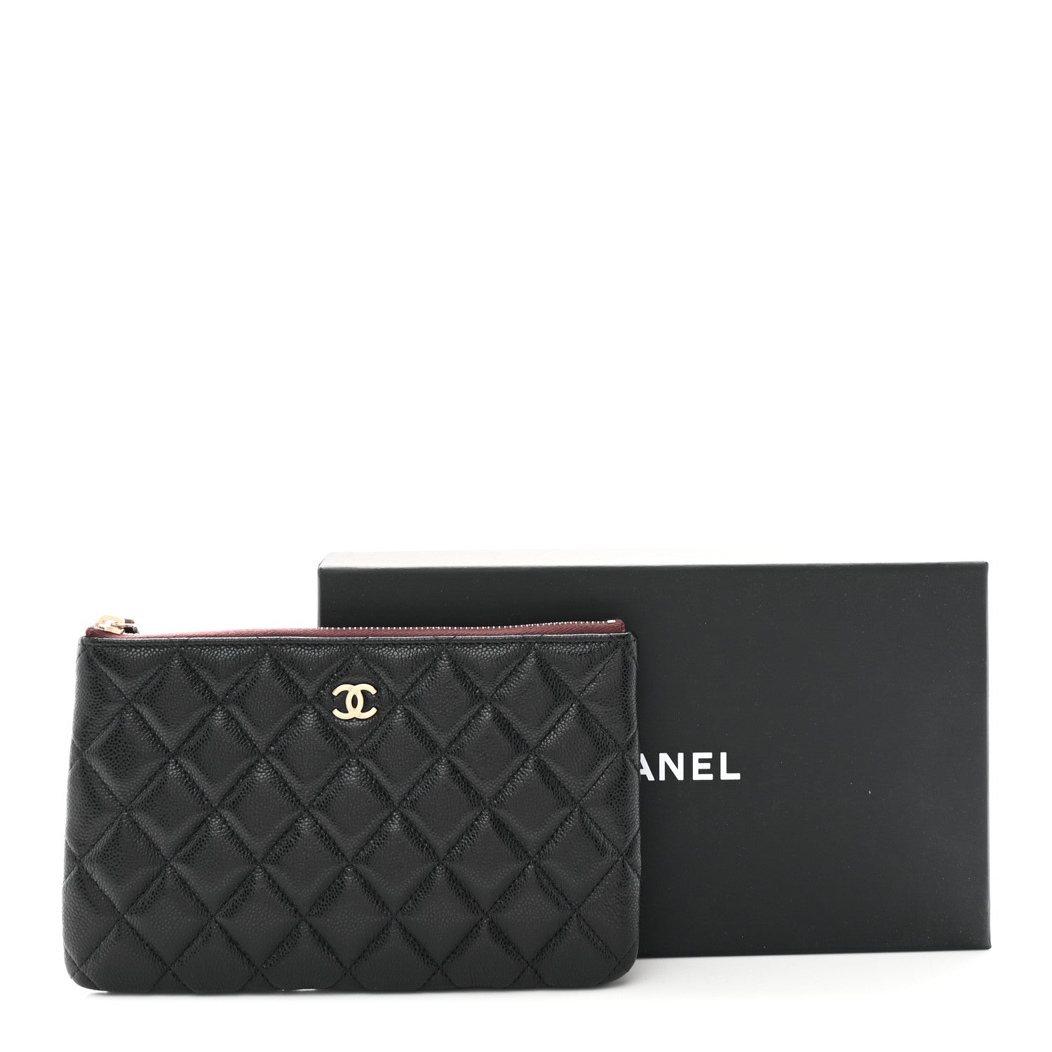 Chanel Caviar Quilted Small Zipped Pouch Black 8 of 8