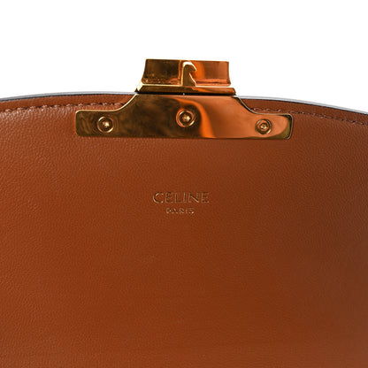 Celine Calfskin Triomphe Canvas Teen Triomphe Bag Tan 6 of 11