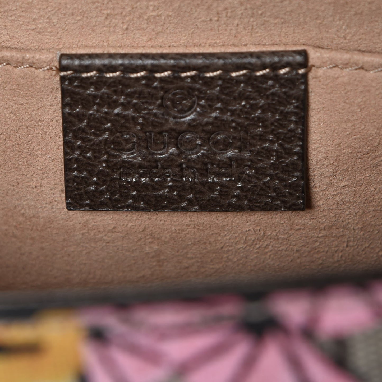 GG Supreme Monogram Bengal Small Padlock Shoulder Bag Beige Pink