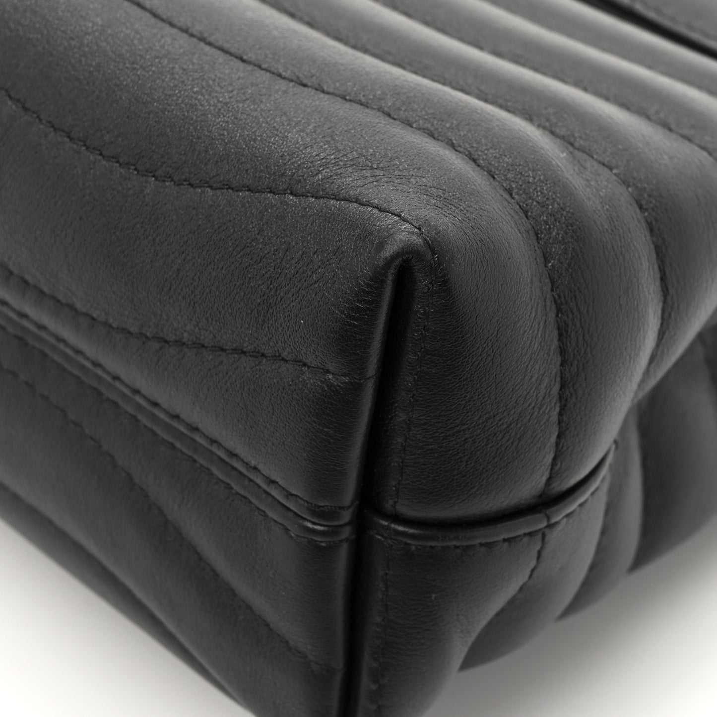 Calfskin LV New Wave Chain Bag GM Black
