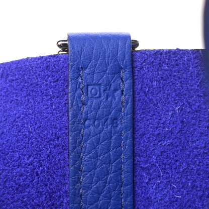 Hermes Taurillon Clemence Picotin Lock 18 PM Bleu Electrique 7 of 9