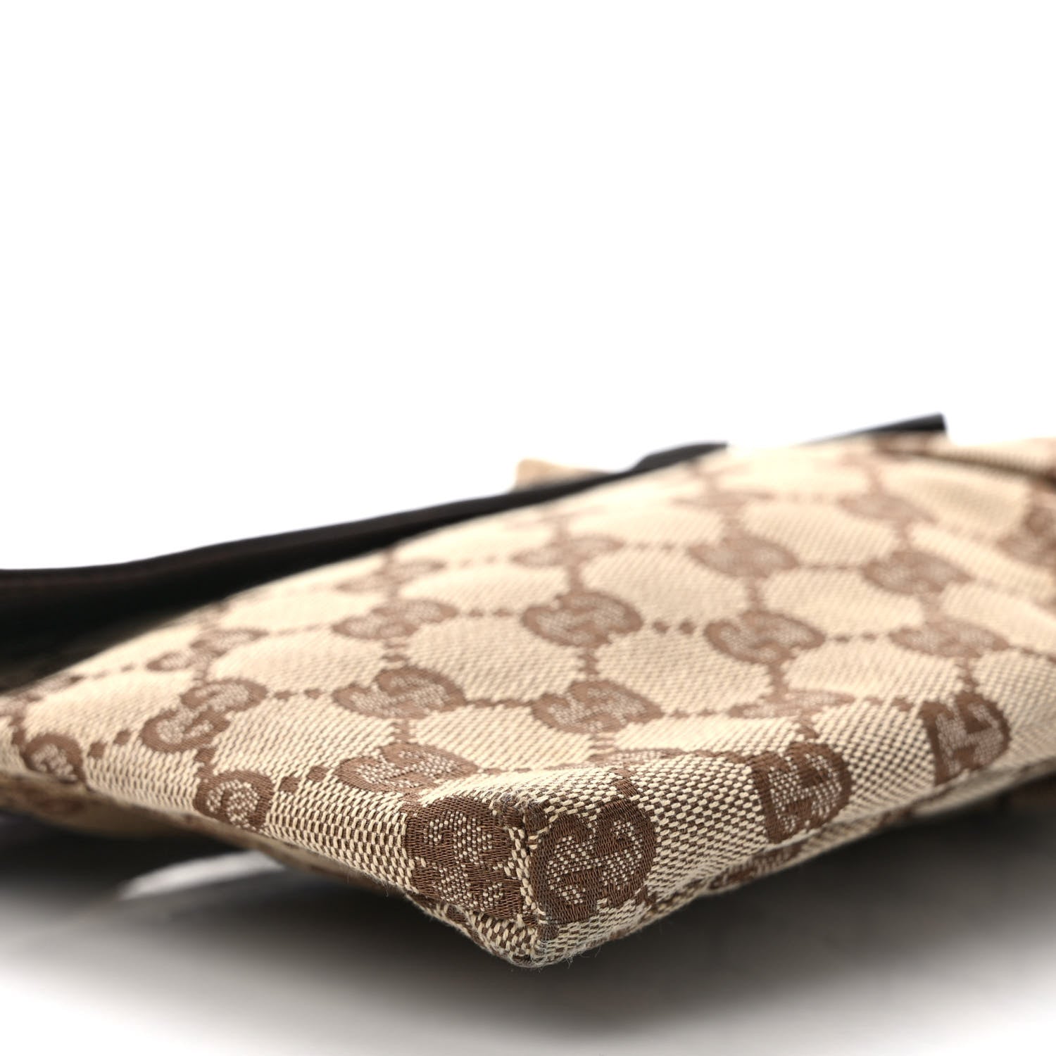 Gucci GG Monogram Double Pocket Belt Bag Dark Brown 8 of 9