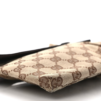 Gucci GG Monogram Double Pocket Belt Bag Dark Brown 8 of 9