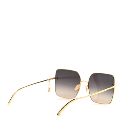 Louis Vuitton Metal LV Square Charm Sunglasses Z1718U Black 4 of 9
