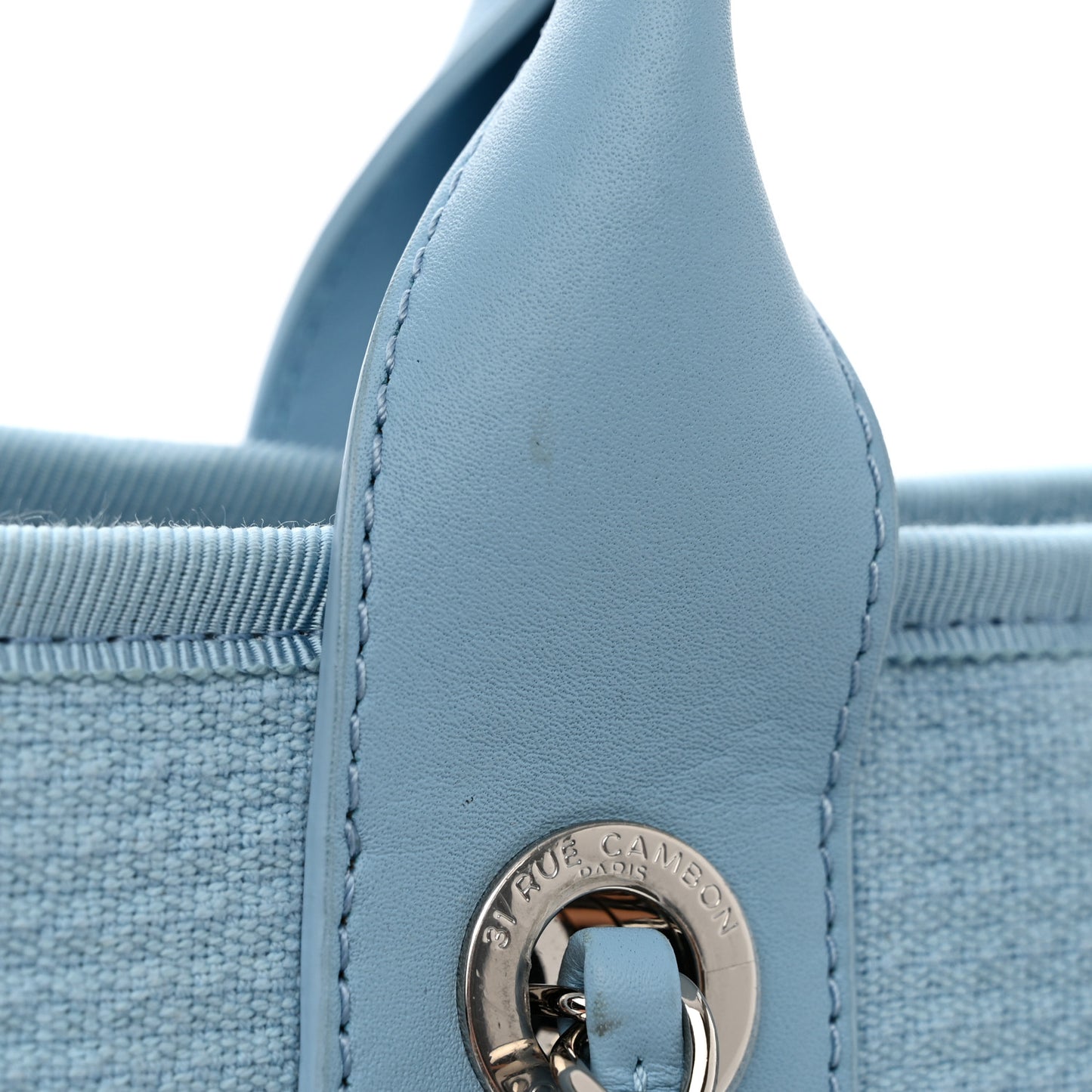 Mixed Fibers Small Deauville Tote Light Blue