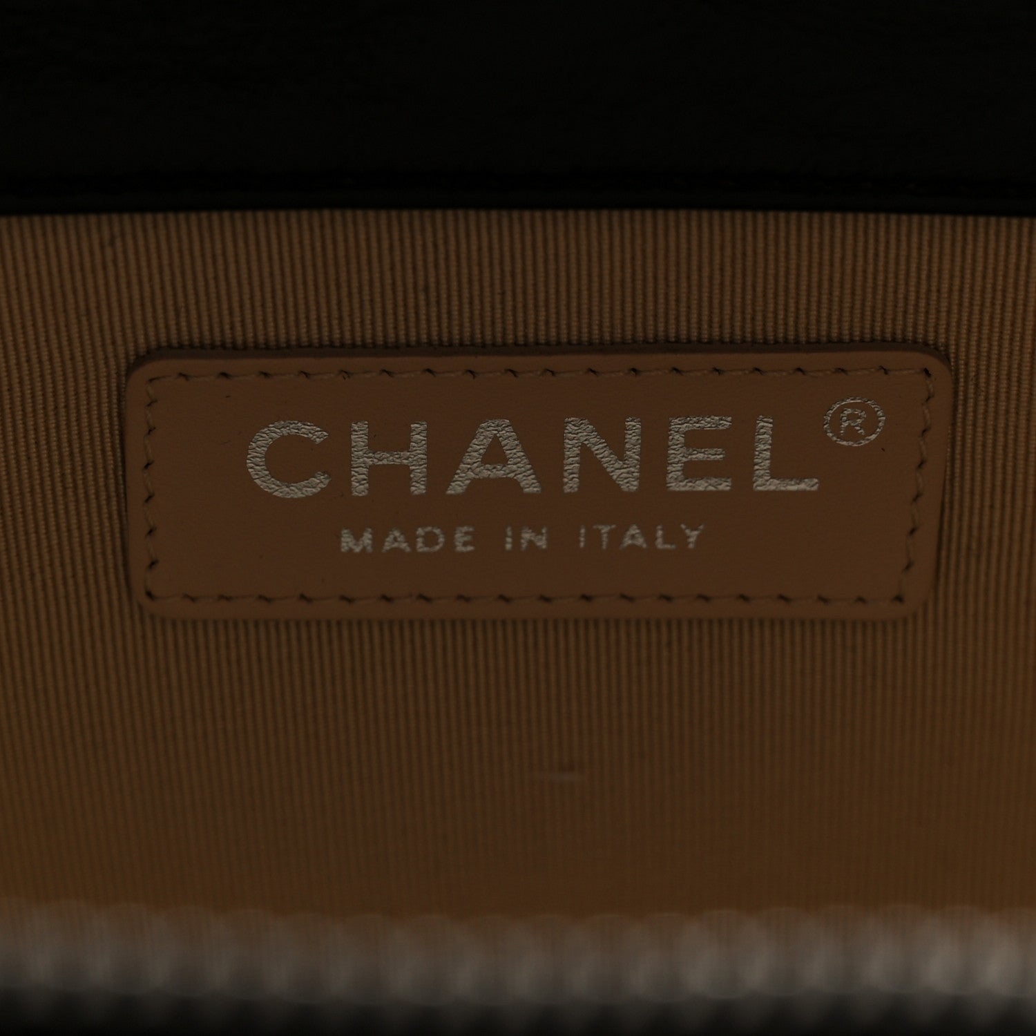 Chanel Calfskin Raffia Small Vanity Case Bag Black Beige 6 of 10