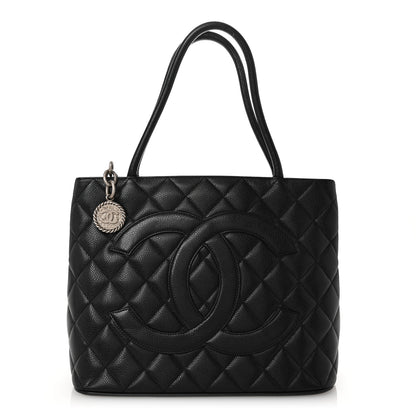 Chanel Caviar Quilted Medallion Tote Black 1 of 10