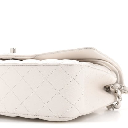Chanel Caviar Quilted Medium Double Flap White 10 of 10