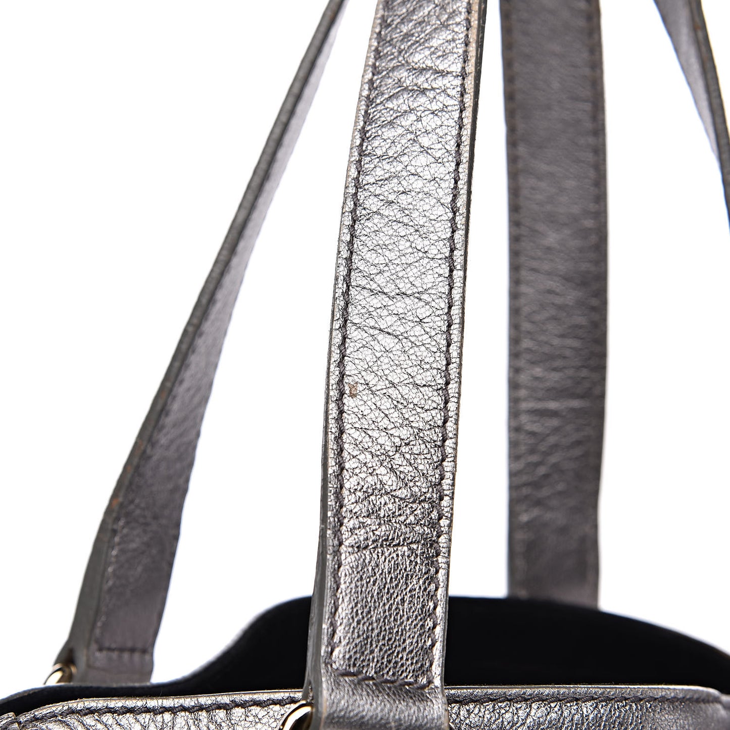 Calfskin Small Downtown Silver