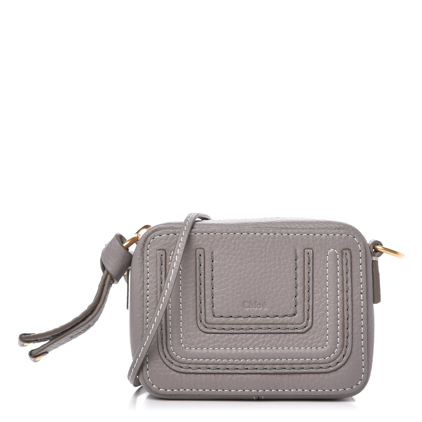 Calfskin Mini Marcie Crossbody Bag Cashmere Grey