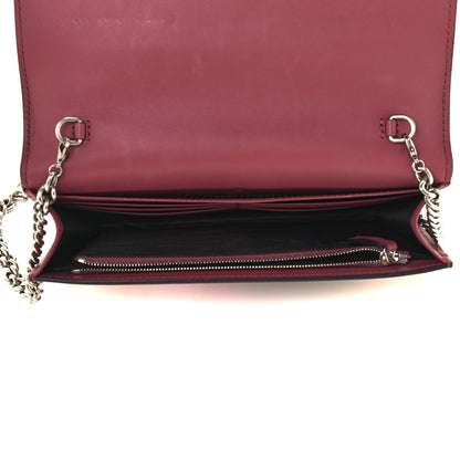 Gucci GG Supreme Monogram Blooms Chain Wallet Beige Multicolor Dry Rose 5 of 11