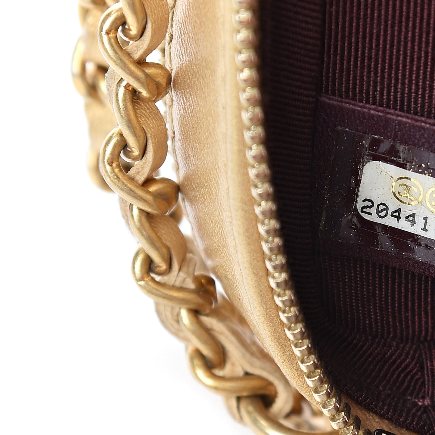 Metallic Lambskin Mini Coco Boy Camera Case Gold