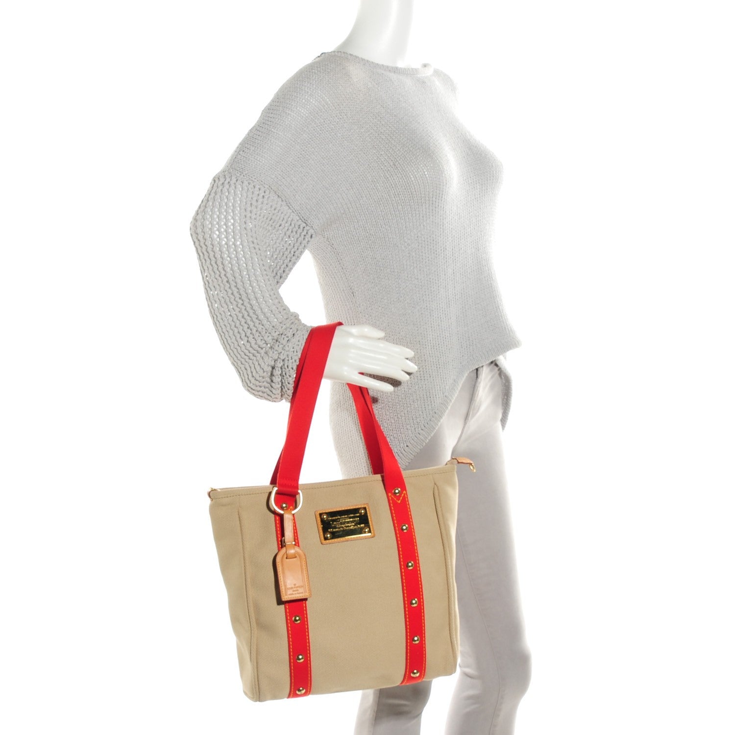 Louis Vuitton Toile Antigua Cabas MM Beige 2 of 7