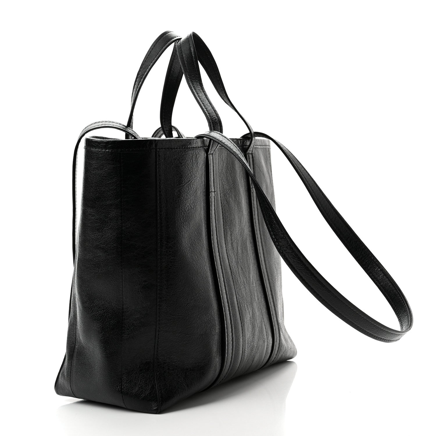 Balenciaga Agneau Arena Medium Barbes East West Shopper Black 3 of 9