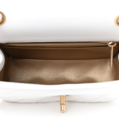 Chanel Lambskin Quilted Mini Pearl Crush Flap White 5 of 9