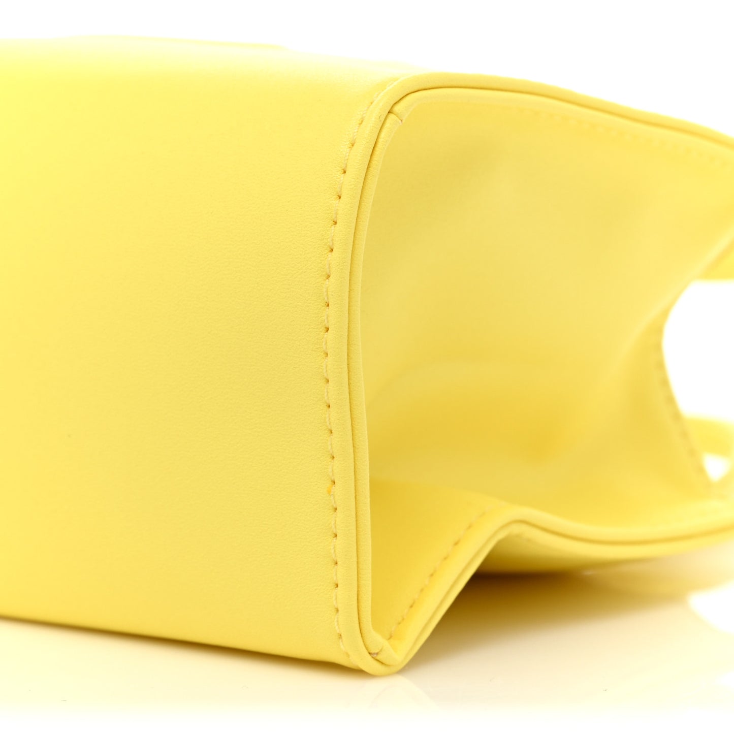 Vegan Leather Small Shopping Bag Margarine