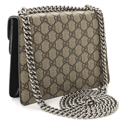 Gucci GG Supreme Monogram Mini Dionysus Shoulder Bag Black 3 of 10