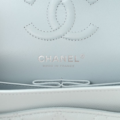 Chanel Caviar Quilted Small Double Flap Light Blue 6 of 11