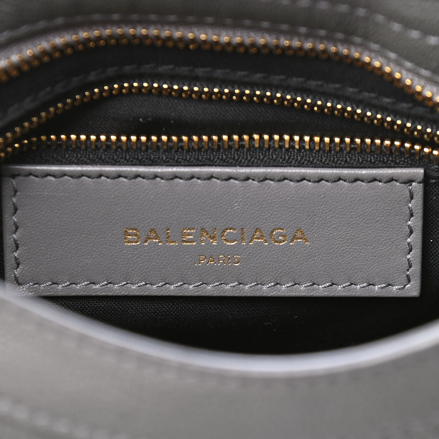 Balenciaga Chevre Gold Metallic Edge Hardware Mini City Gris Acier 5 of 6