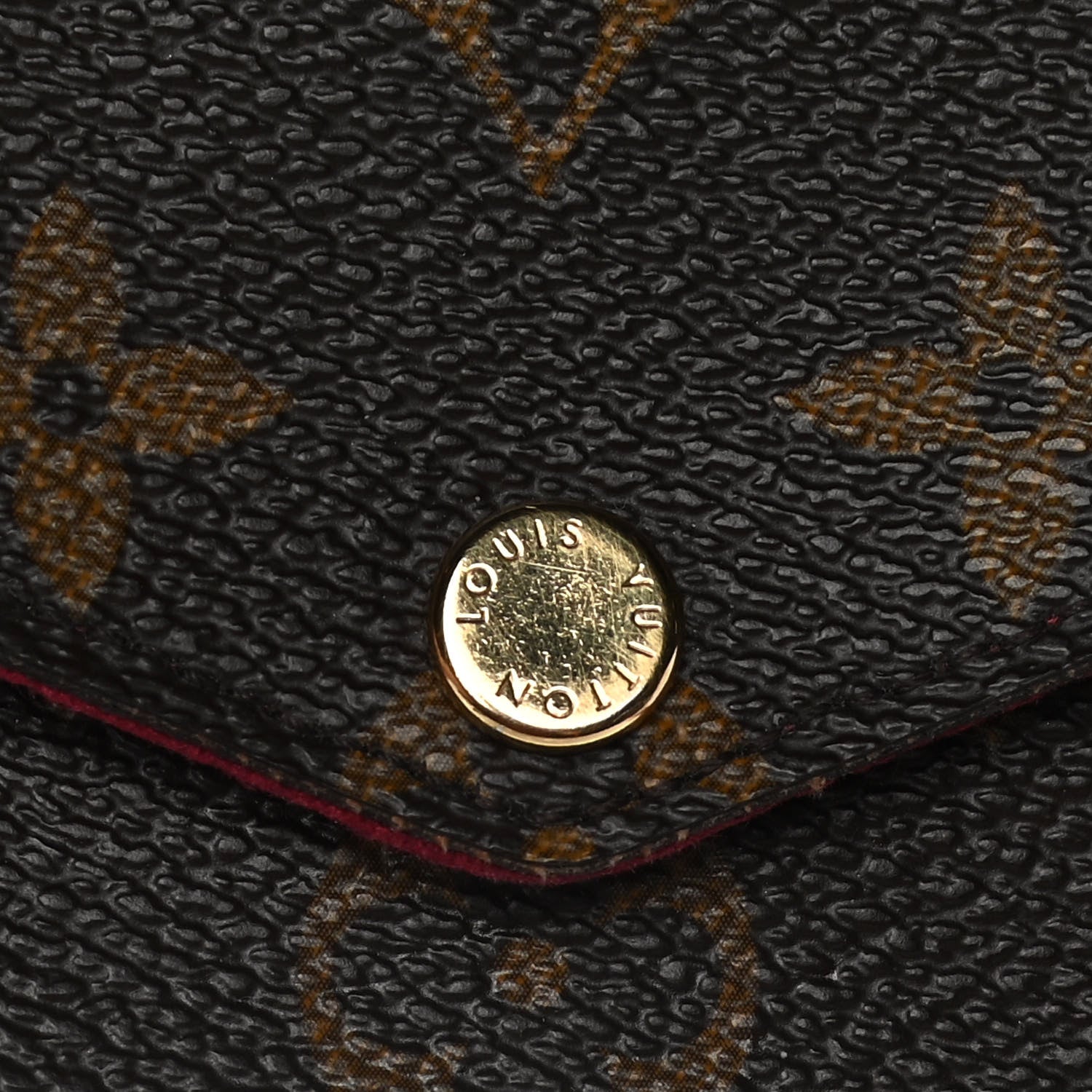 Louis Vuitton Monogram Pochette Felicie Chain Wallet Fuchsia 14 of 18