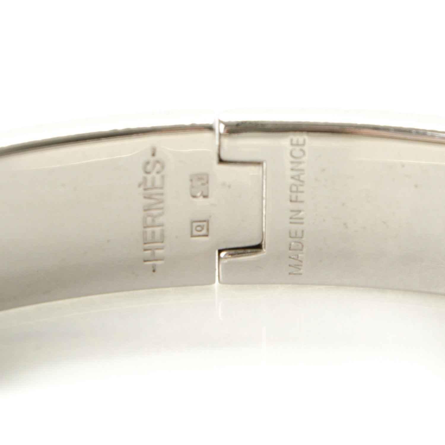 Hermes Enamel Narrow Clic Clac H Bracelet PM White 4 of 4