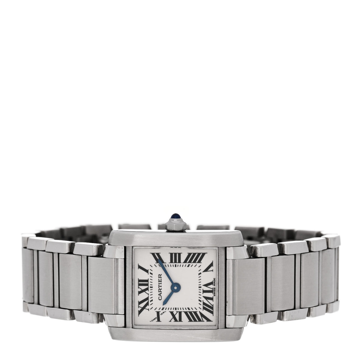 Stainless Steel 20mm Tank Francaise Quartz Watch