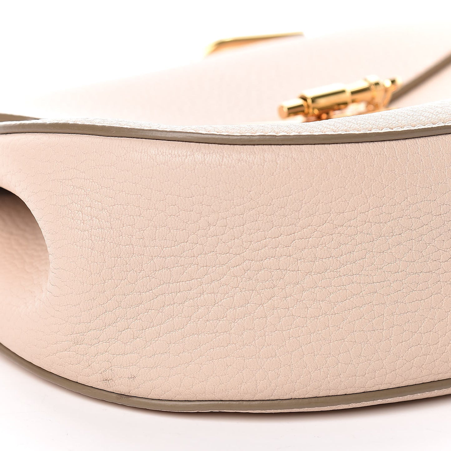 Grained Lambskin Drew Shoulder Bag Cement Pink