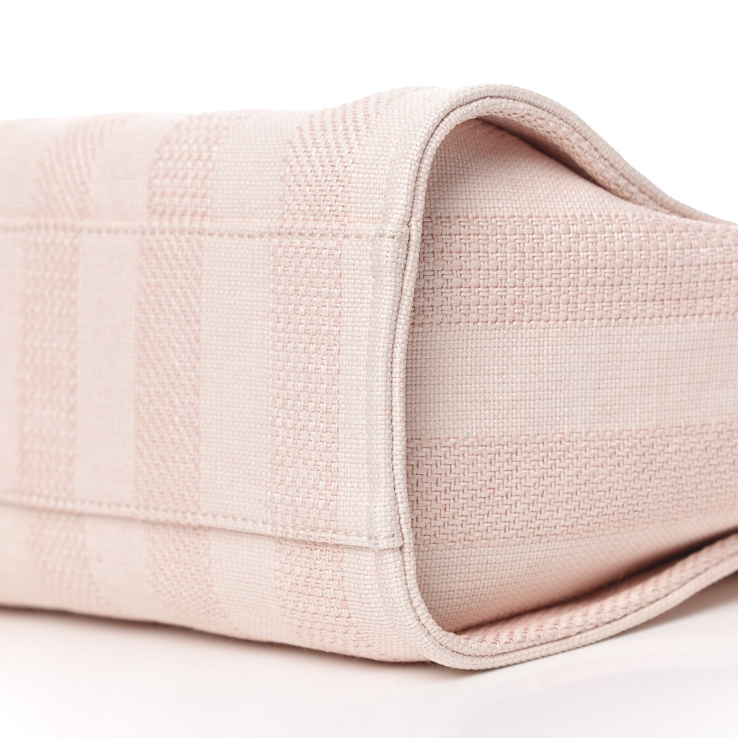 Chanel Mixed Fibers Striped Small Deauville Tote Light Pink 8 of 10