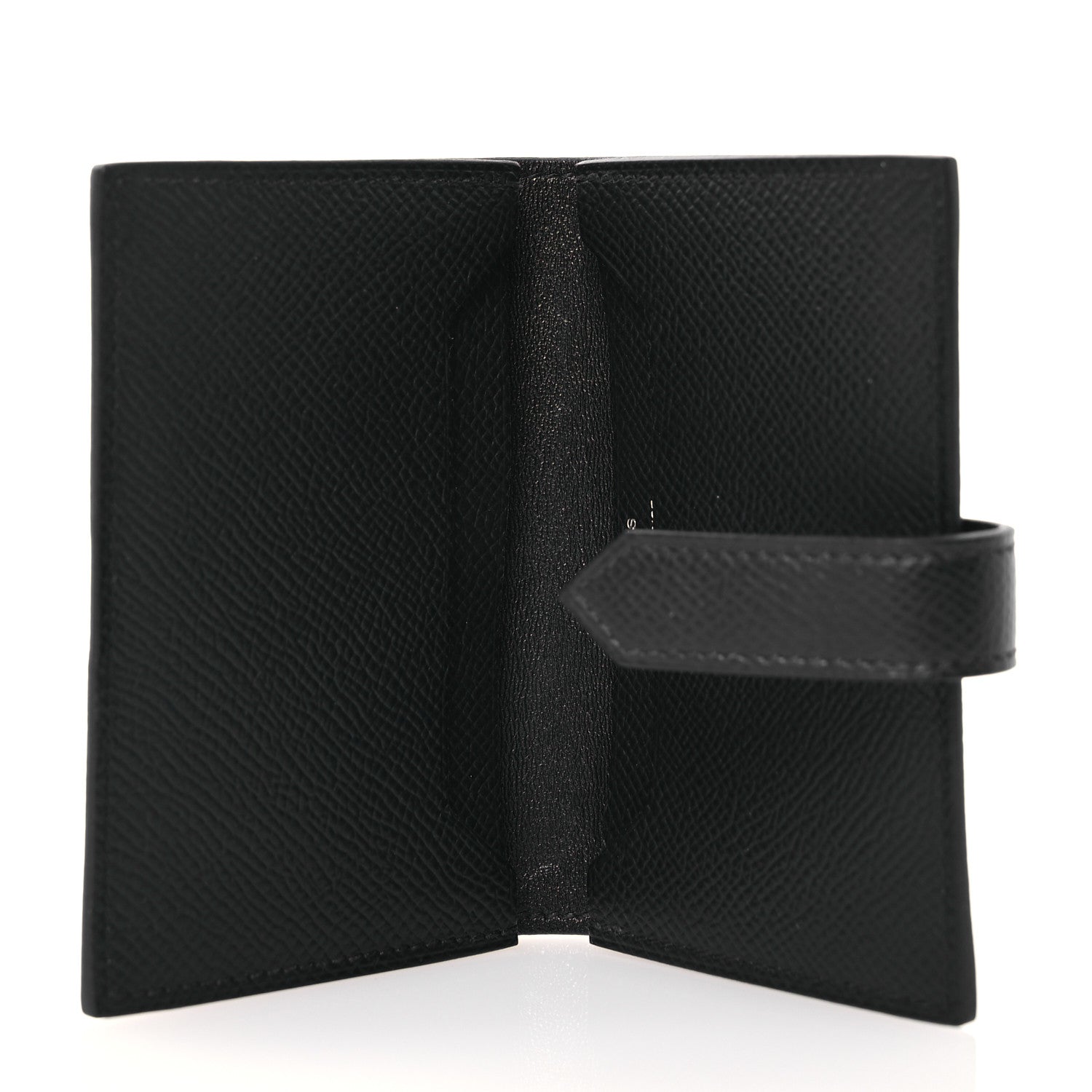 Hermes Epsom Monochrome Bearn Card Holder Wallet Black 5 of 10