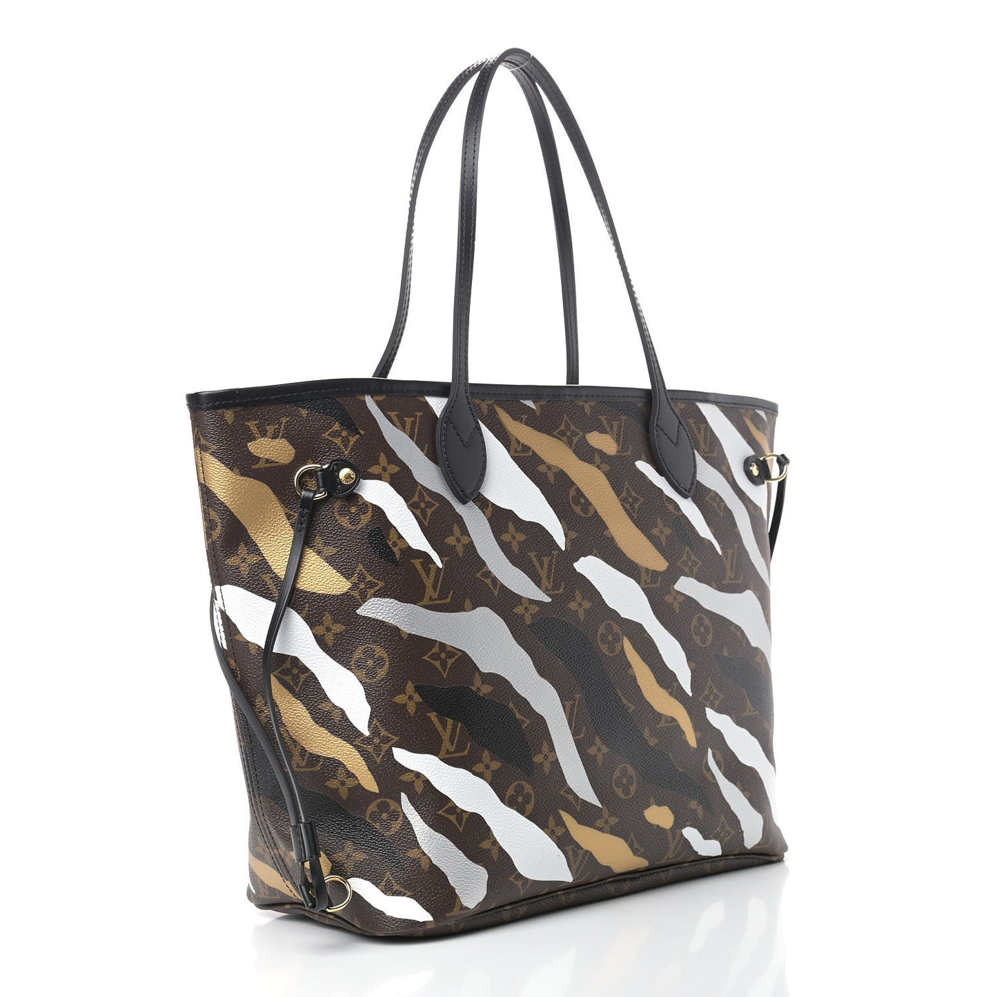 X LOL Monogram Neverfull MM Gold Silver