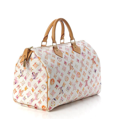 Louis Vuitton Watercolor Aquarelle Speedy 35 White 3 of 7