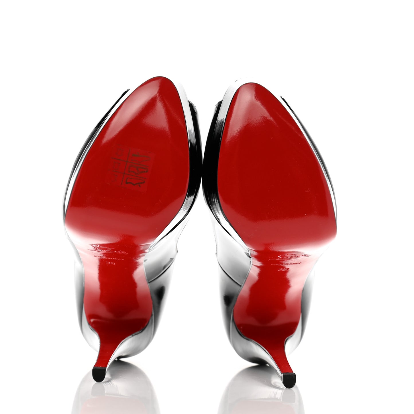 Patent Lady Peep 150 Pumps 38 Black