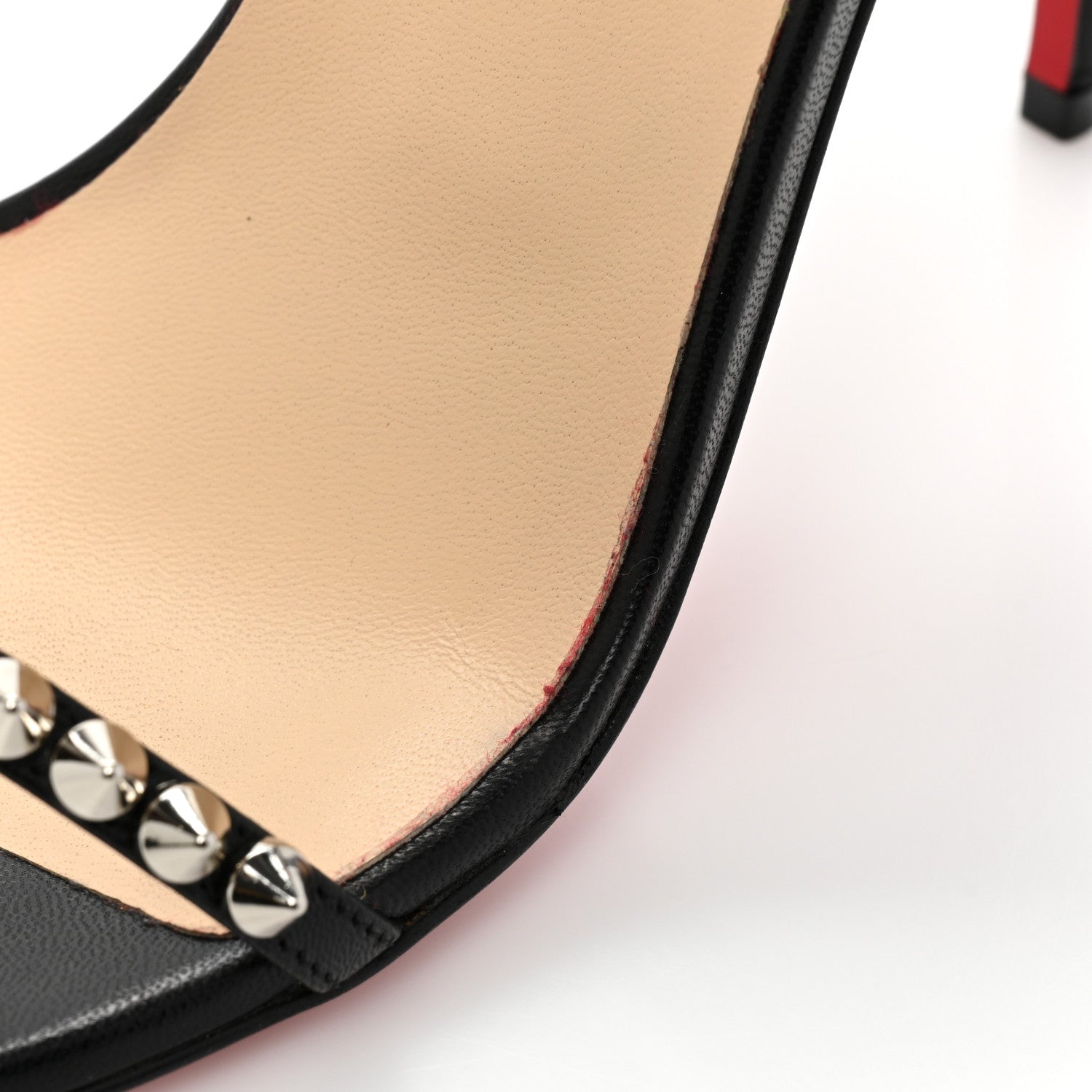 Christian Louboutin Kid Spiked So Me 100 Sandals 38 Black 9 of 14