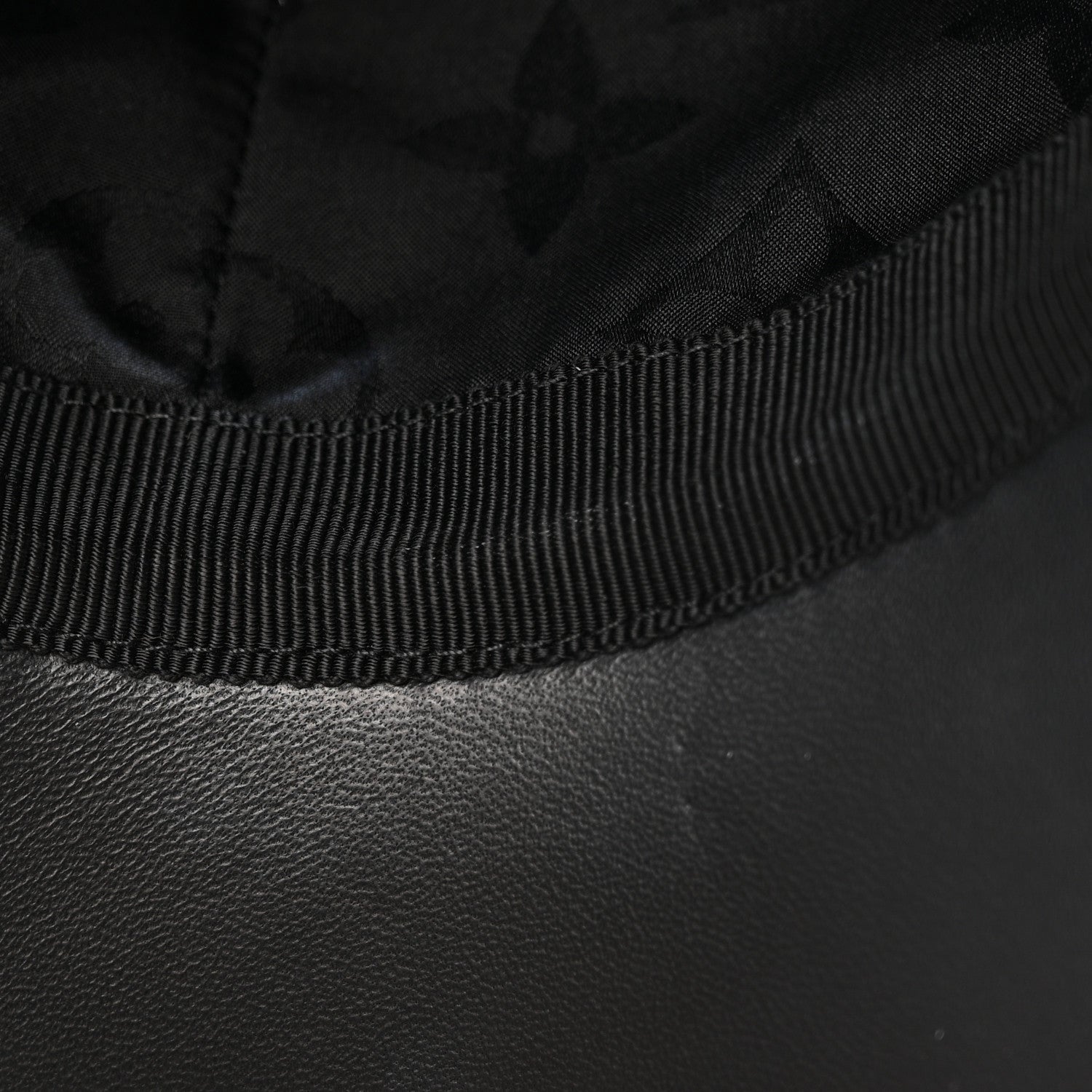 Louis Vuitton Polyester Silk Monogram LV Get Ready Cap M Black 10 of 10