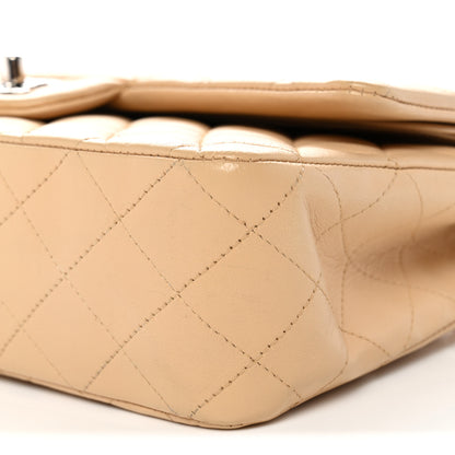 Chanel Lambskin Quilted Medium Double Flap Beige 10 of 11