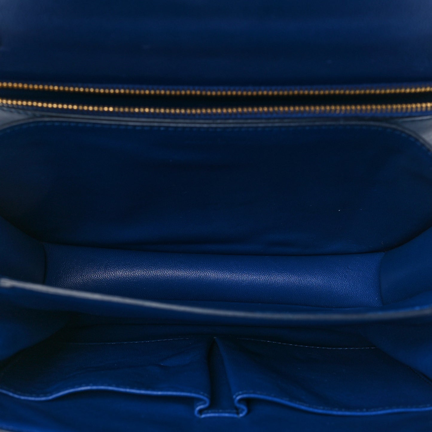 Box Calfskin Medium Classic Box Flap Bag Deepsea