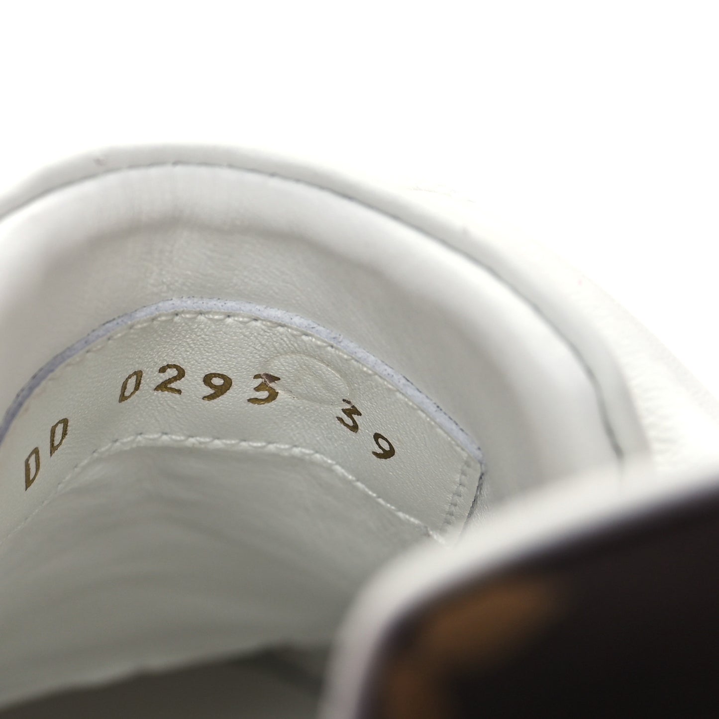 Lambskin Embossed Monogram Time Out Sneakers 39 White