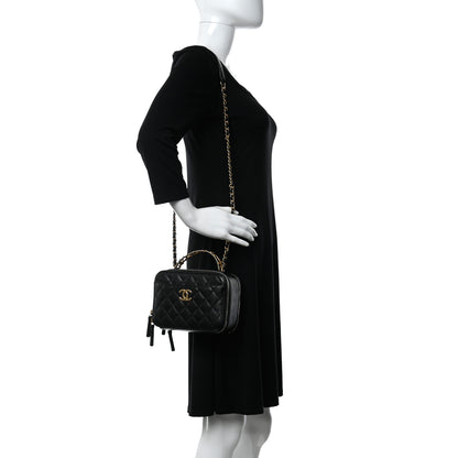 Chanel Caviar Quilted Small Pick Me Up Vanity Case Black 2 of 13