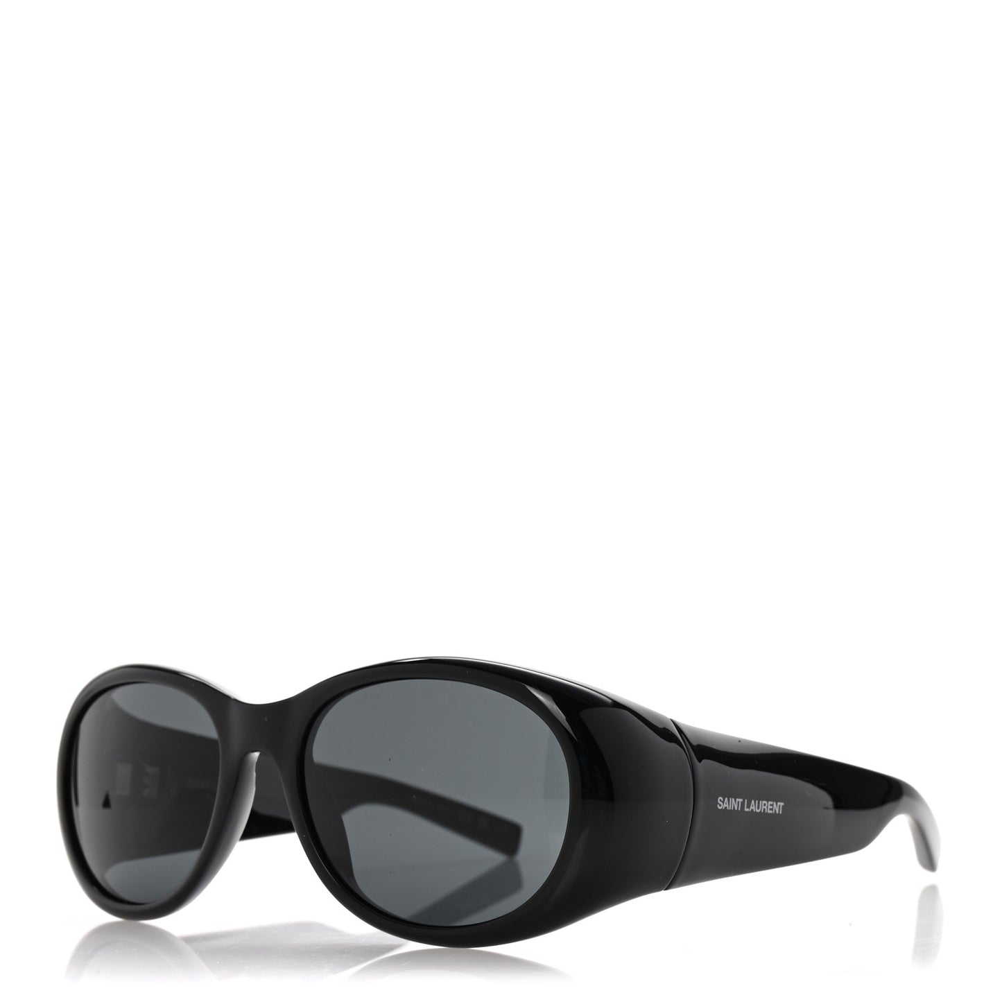 Acetate Oval Sunglasses SL736 Black