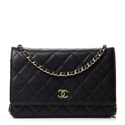 Chanel Caviar Quilted Wallet On Chain WOC Black 1 of 12